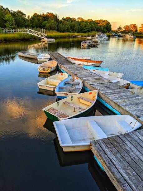 istock Dinghy boats at sunset 1171606570