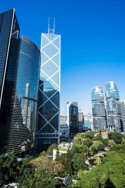 istock Hong Kong Corporate Buildings with perspective 1171609192