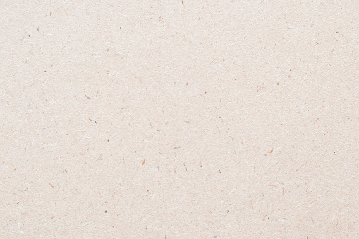 Particleboard, chipboard background with grainy texture of particle presses wooden panel or OSB Oriented strand board in light beige brown cream sepia color