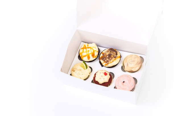 istock Sweet dessert, cupcake with butter cream isolated on white background. 1171612801