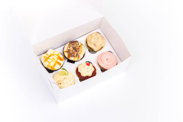 istock Sweet dessert, cupcake with butter cream isolated on white background. 1171612802