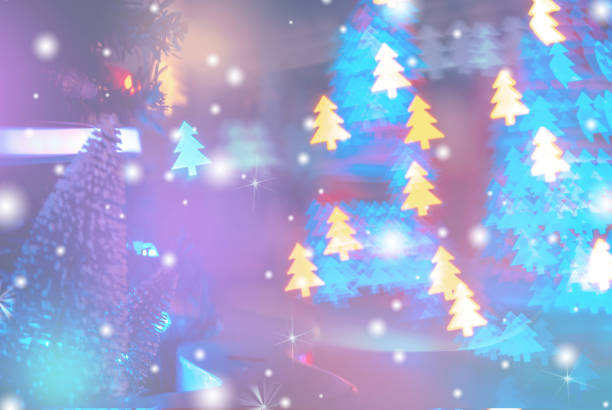 istock Christmas Background with bokeh light; Blurred Xmas background 1171612895