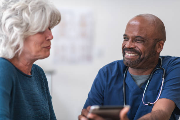 istock Reading through a senior patients test results 1171613074