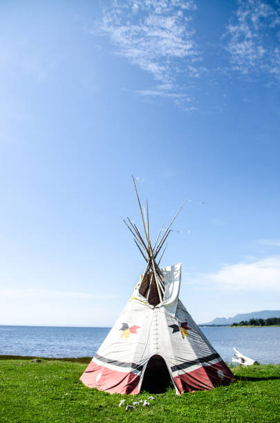 istock Teepee besides the Gulf of St Lawrence 1171625982