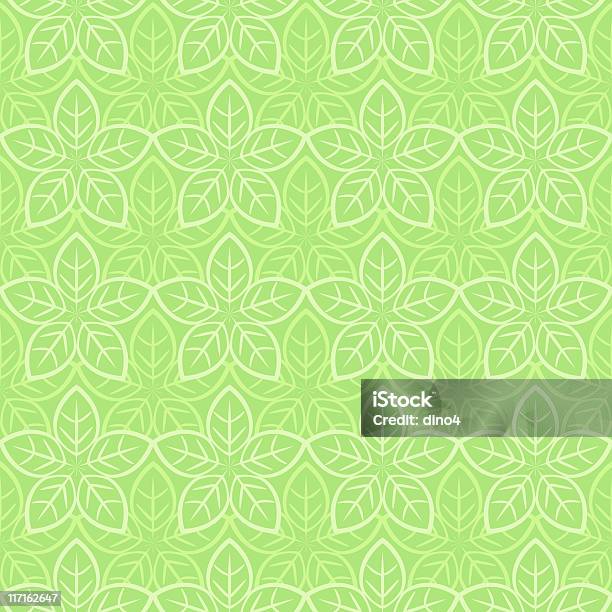 Starleaf Pattern Stock Illustration - Download Image Now - Foliate Pattern, Backgrounds, Green Color