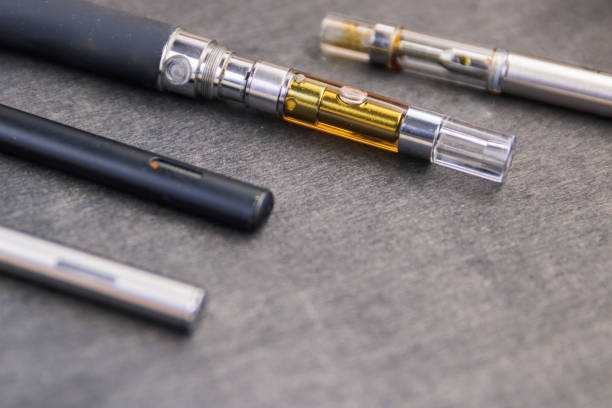 istock THC:CBD Extract Oil In Vape Pens Up Close 1171628827