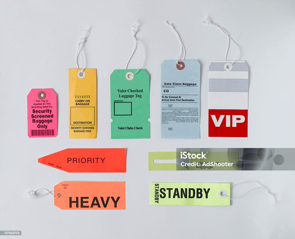luggage tags  Label Stock Photo