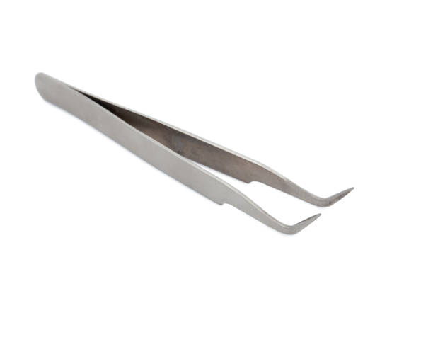 istock Stell tweezers isolated on white background. 1171637724