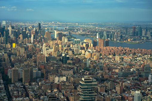 New York skyline aerial