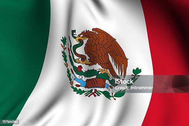 Representado Bandeira Do México - Fotografias de stock e mais imagens de Acenar - Acenar, Bandeira do México, América Latina