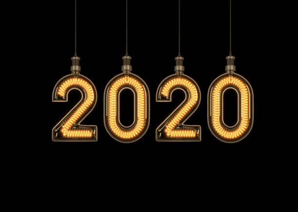 istock New year 2020 made of light bulb 1171645036