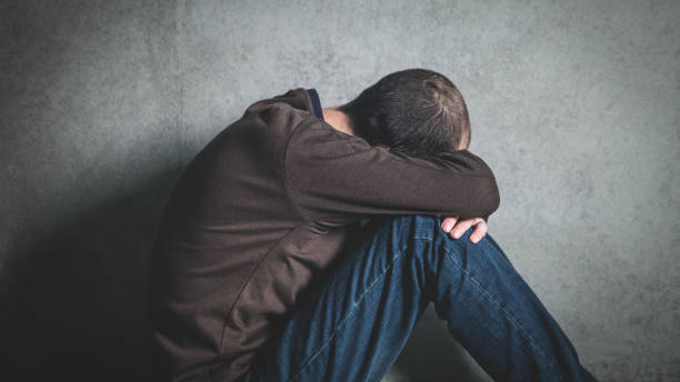 istock Caucasian depressed man. Mental health concept 1171648981