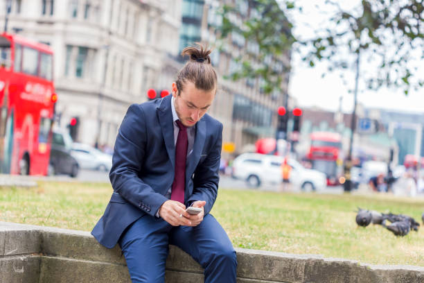 istock Young Manager with  smart phone 1171649296