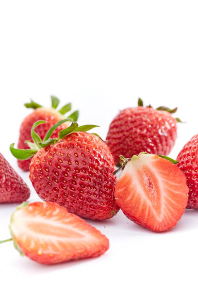 istock Strawberry fresh ripe berry isolated on white background 1171649392