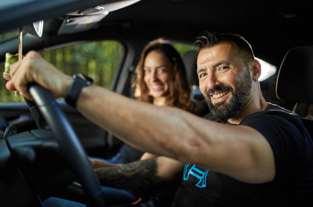 istock Happy couple with their new modern car 1171652582