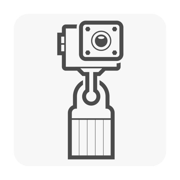 sport camera icon Sport camera and photography equipment vector icon. underwater camera stock illustrations