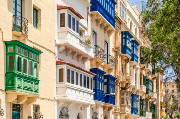 istock Colorful balconies in Valletta, Malta. 1171656001