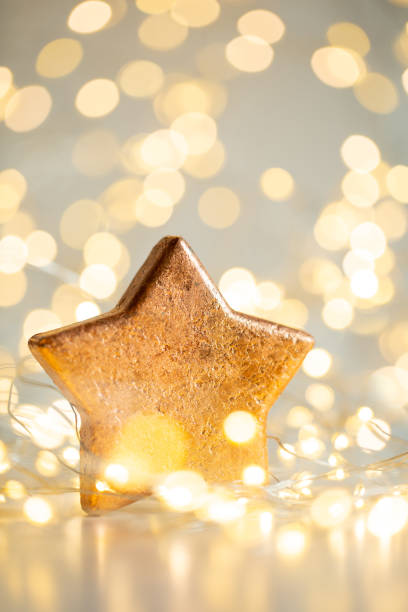 istock Christmas bokeh background with decorative star. 1171657406