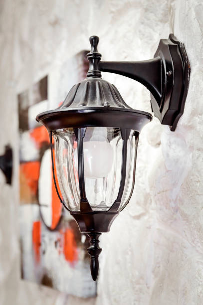 istock Beautiful wall lamp, retro style. 1171658807