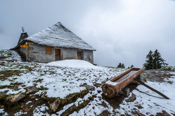 istock Chalet in Switzerland Alps mountains 1171659919