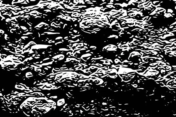 Vector illustration of Abstract black and white background
