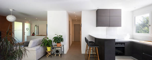 istock Room kitchen livin and corridor all together 1171662283