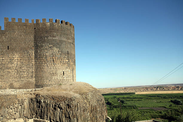 Diyarbakir Castle-Turkey stock photo