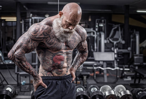 istock Gym Workout for a senior man 1171672904