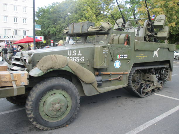 August 31,2019 :
Aulnay-sous-bois  Department of Seine-saint-Denis  France
City located 15 km north east of Paris
Commemoration of the liberation of the city by the US Army in August 1944
Army Armored Vehicle