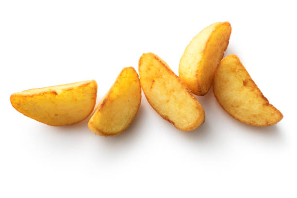 istock Potato: Fried Potato Wedges Isolated on White Background 1171676274