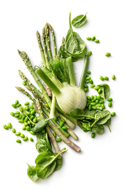 istock Vegetables: Variety Of Green Vegetables Isolated on White Background 1171676294