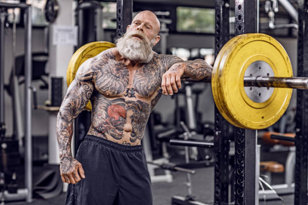 istock Gym Workout for a senior man 1171678009