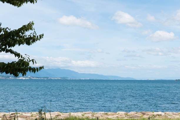 Scenery with Lake Biwa in Shiga