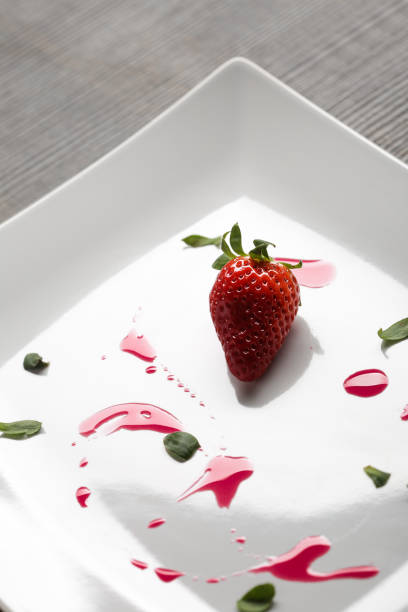 elegant strawberry food
