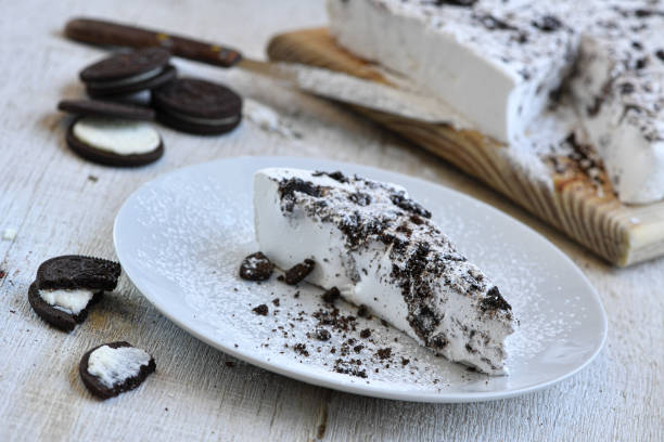 istock Slice of marshmallow and chocolate tart 1171685145