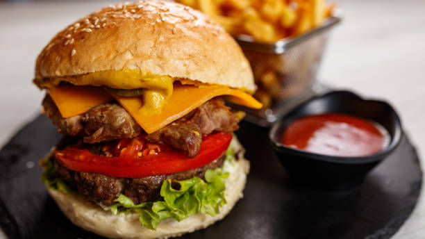 istock Burger with french fries 1171687494