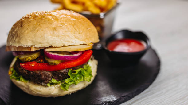 istock Burger with french fries 1171687605