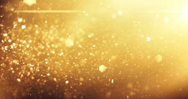 Abstract Gold Background Digitally generated abstract background image, perfectly usable for all kinds of topcis related to luxury, Christmas or success. sparks photos stock pictures, royalty-free photos & images