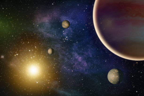 istock Futuristic abstract space background. Night sky with stars and nebula. Elements of this image furnished by NASA 1171694152