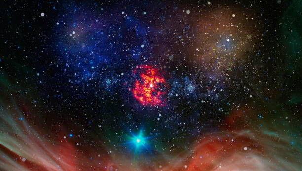 istock Futuristic abstract space background. Night sky with stars and nebula. Elements of this image furnished by NASA 1171694218