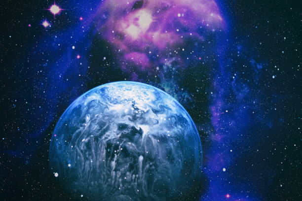 istock Futuristic abstract space background. Night sky with stars and nebula. Elements of this image furnished by NASA 1171696398