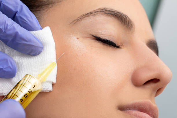 istock Woman at mesotherapy session. 1171696491