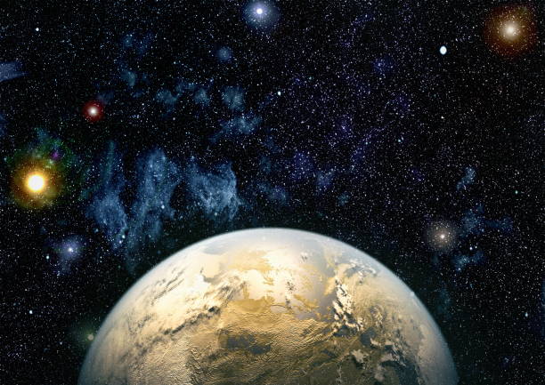 istock Futuristic abstract space background. Night sky with stars and nebula. Elements of this image furnished by NASA 1171696561