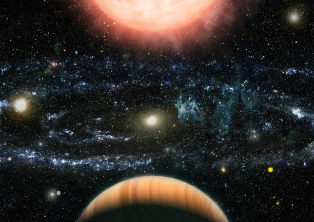 istock Futuristic abstract space background. Night sky with stars and nebula. Elements of this image furnished by NASA 1171696576