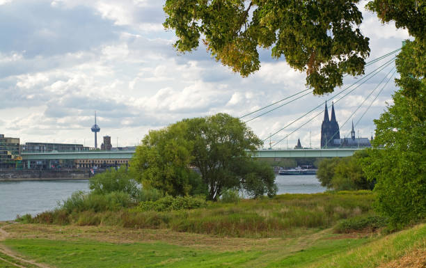 istock Panoramic view of Cologne Cathedral and Severin Bridge 1171698590
