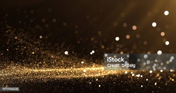 Elegant Gold Background For Christmas And Other Celebrations Stock Photo - Download Image Now