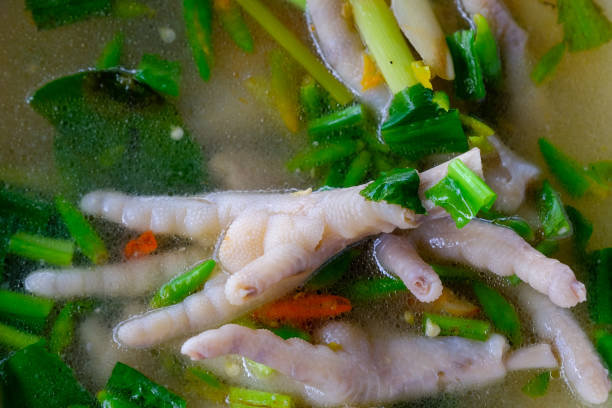 istock Spicy chicken feet with tom yum soup on bowl 1171705148