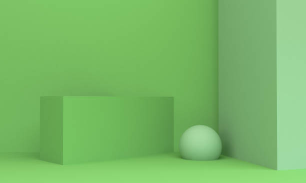 istock Abstract Trendy modern illustration background. Geometric shapes. 3d rendering. 1171705184