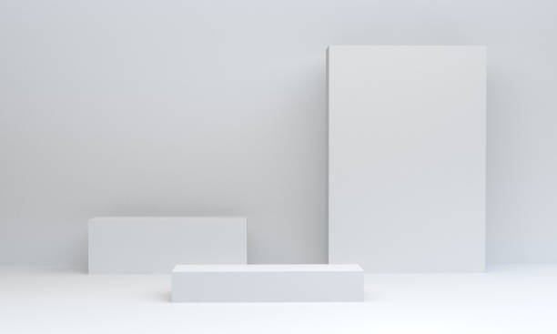 istock Abstract Trendy modern illustration background. Geometric shapes. 3d rendering. 1171705205