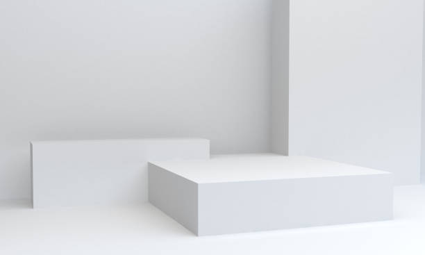 istock Abstract Trendy modern illustration background. Geometric shapes. 3d rendering. 1171705209